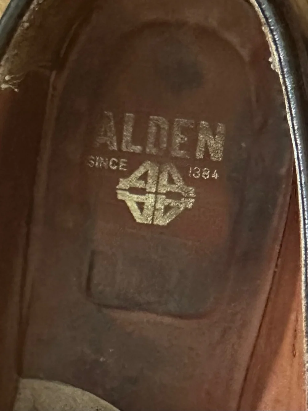 Rare Vtg Alden Penny Loafers Shoes Mens Sz 10 A/C Brown Cordovan Leather Tassel